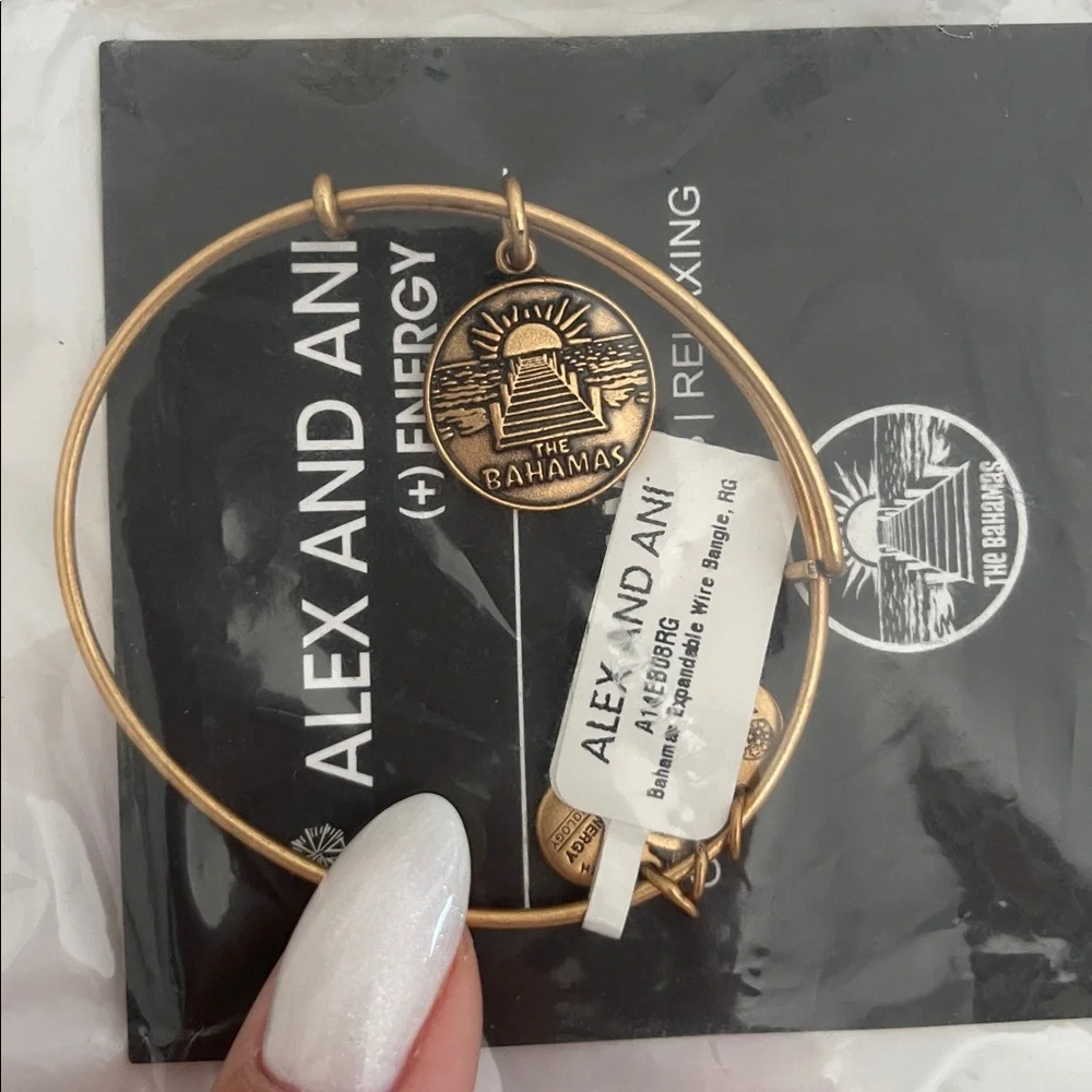Alex and Ani Gold Bahamas Bracelet - Picture 3 of 4